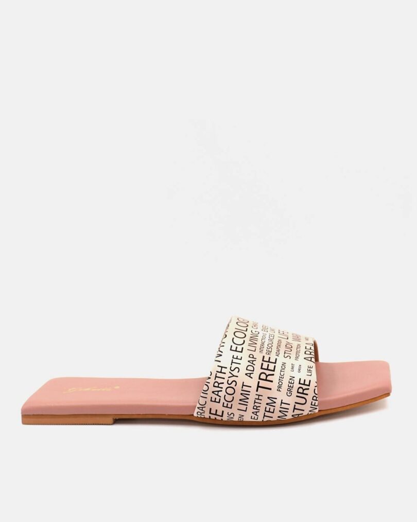 Typographic Print Slip-On Slides - Image 3