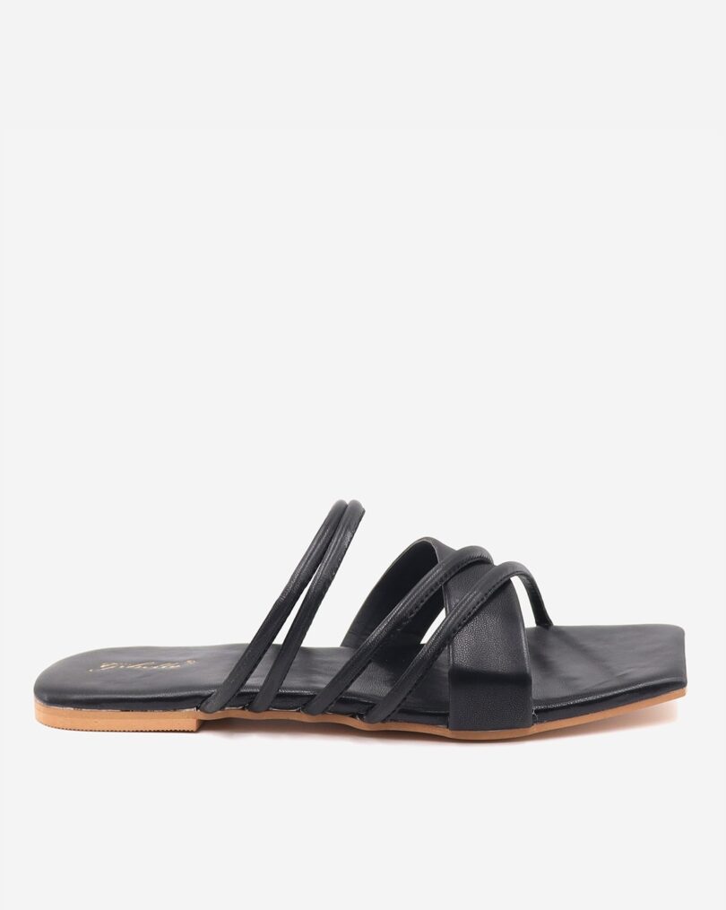 Solid Regular Fit Flat Sandals - Image 4