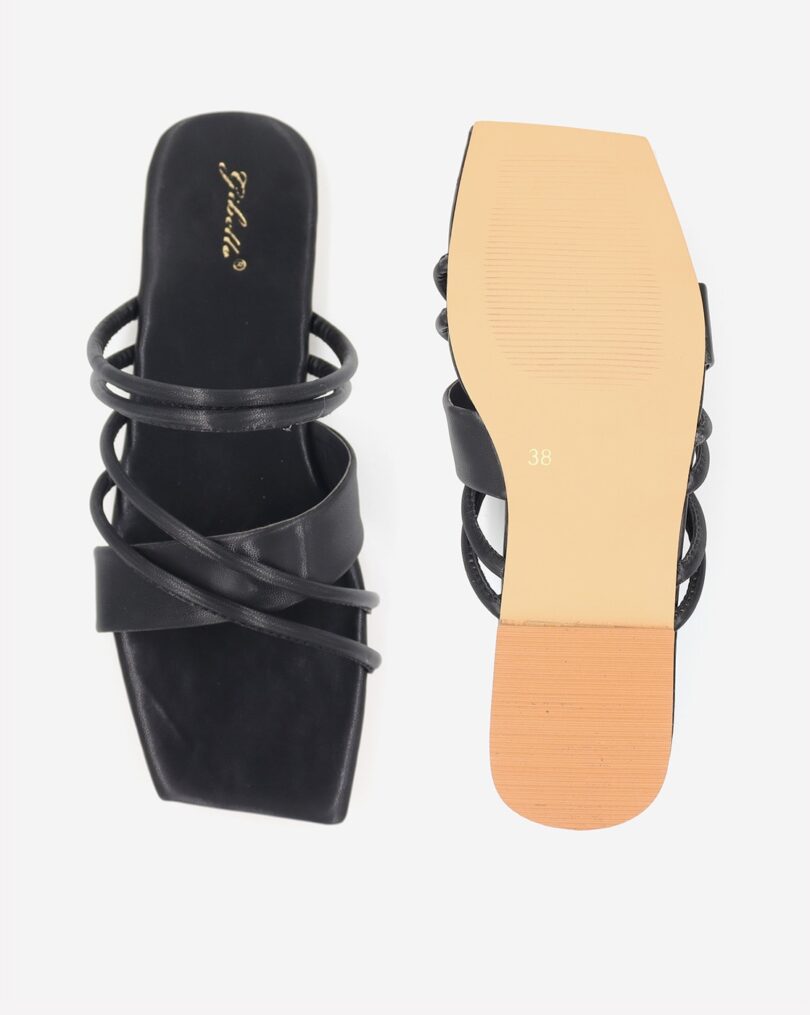 Solid Regular Fit Flat Sandals - Image 3