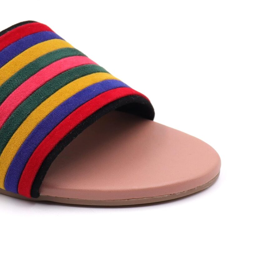 Gibelle women's casual slip-on multi color latest flat sandal - Image 3