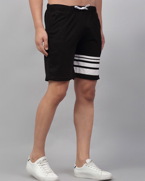 Striped Shorts with Drawstring Waist