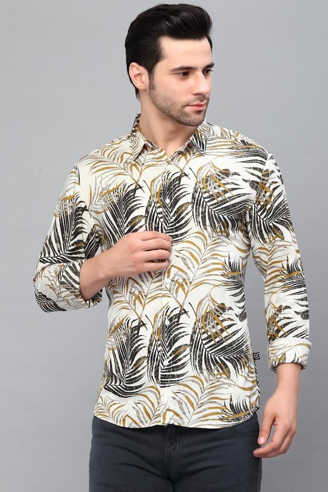 Botanical Rayon Slim Fit Men's Casual Wear Shirt