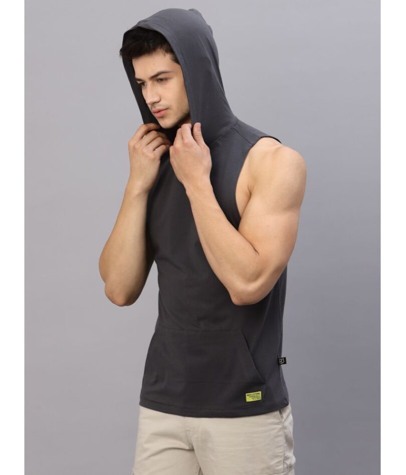 Rigo - Dark grey Cotton Men's Vest