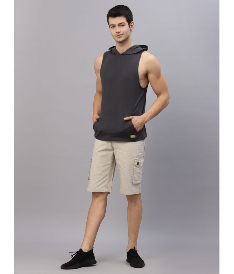 Rigo - Dark grey Cotton Men's Vest - Image 2