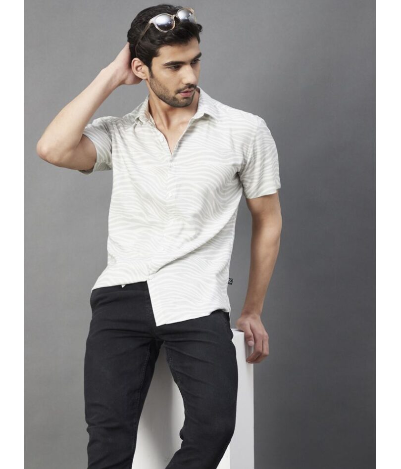 rigo-men-zebra-print-half-sleeve-rayon-shirt - Image 2