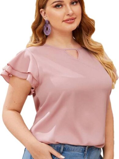 Casual Regular Sleeves Solid Women Pink Top