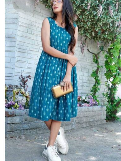 Women Ethnic Dress Blue Dress